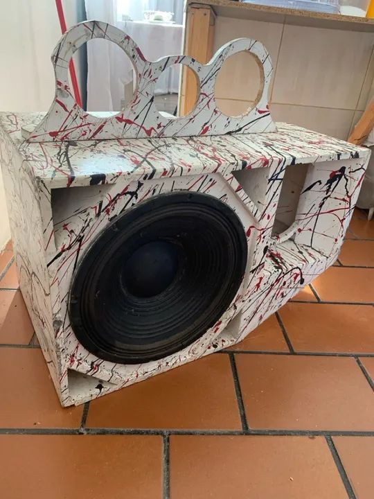 Caixa de som com alto falante  - Foto 6