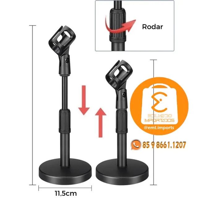 Suporte de Mesa para Microfones de Mão SUPP49 - Foto 4