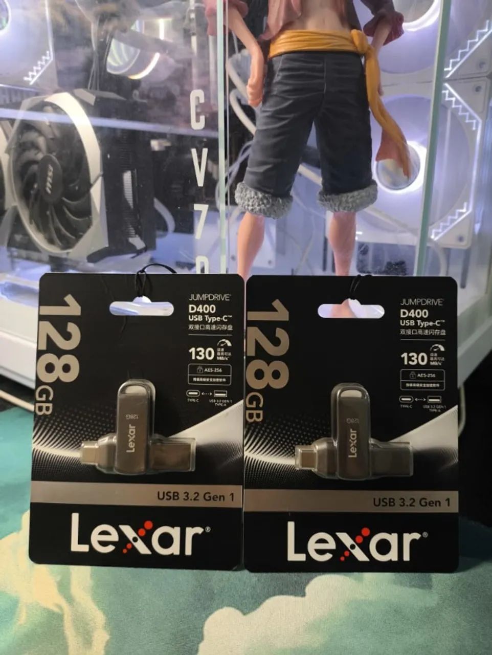 pendrive D400 lexar 128gb 2 cabeças - Foto 2