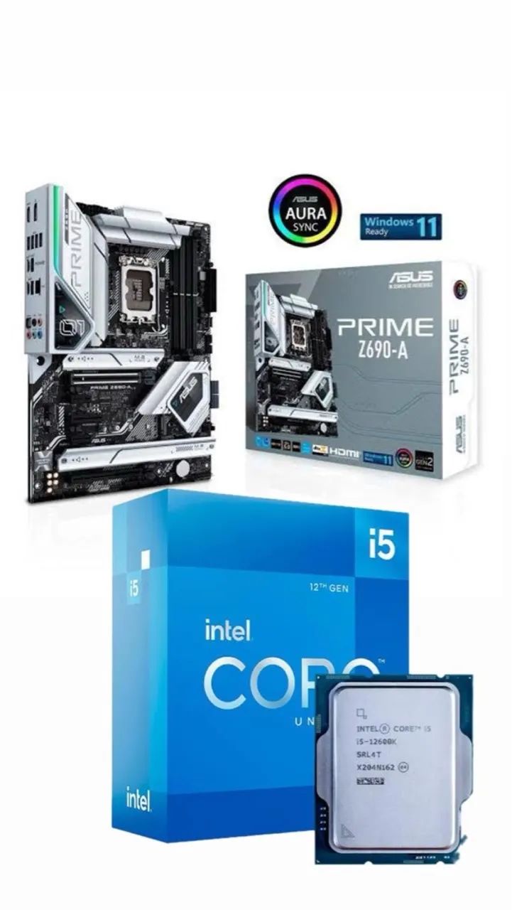 Kit upgrade i5 12600k + z690 asus prime ddr5 +32gb ram