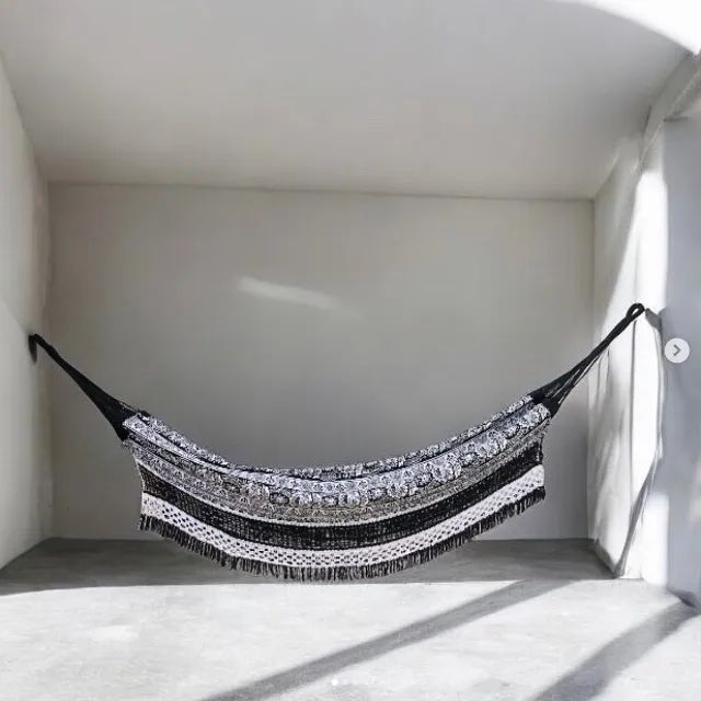 Rede de Descanso Família (Indiana) - Preto e Branco