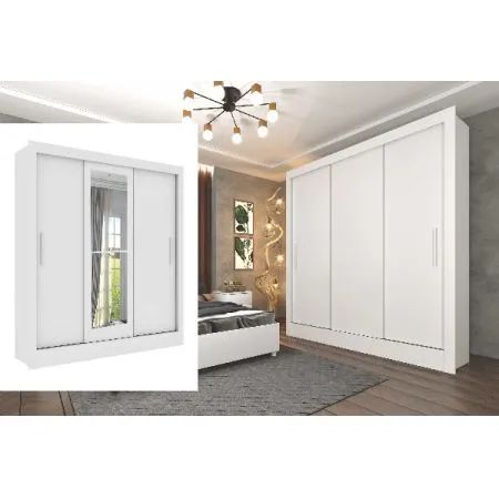 Guarda-Roupa Branco Moderno
