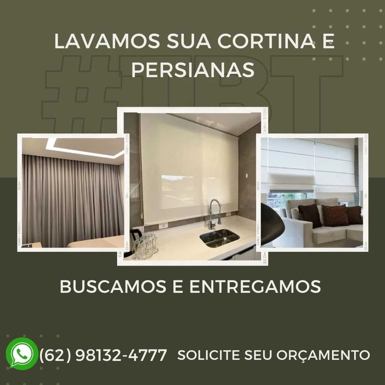 Limpeza Profissional de Cortinas e Persianas - Retirada e Entrega Grátis!