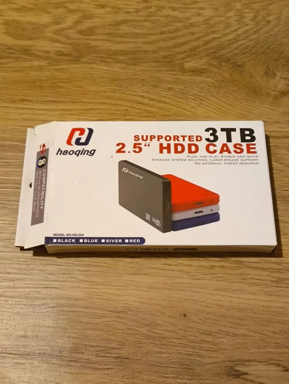 Gaveta Case para HD | Haoqing Preto | USB 3.0 2.5'' Até 3TB | Com cabo USB | HQ-354 - Foto 2