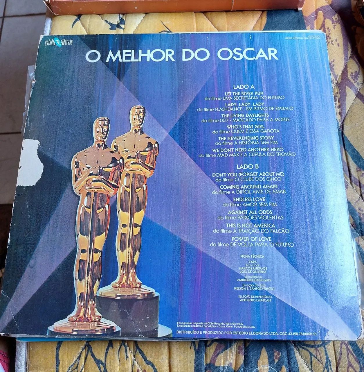 Lp O Melhor do Oscar - parte 2 disco de vinil 1988 - CDs, DVDs etc