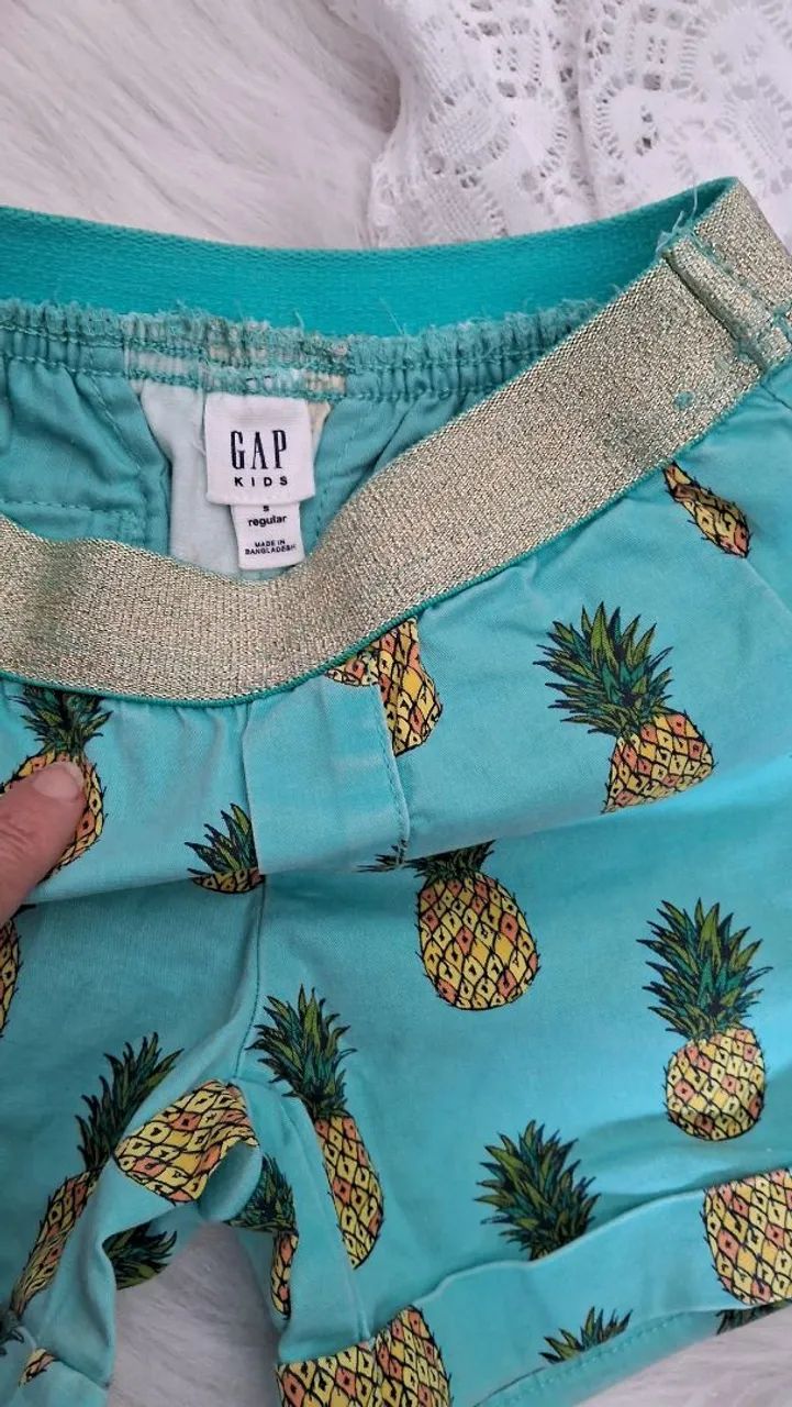 Conjunto infantil  Shorts Gap e Bata renda tam 3 T - Foto 5