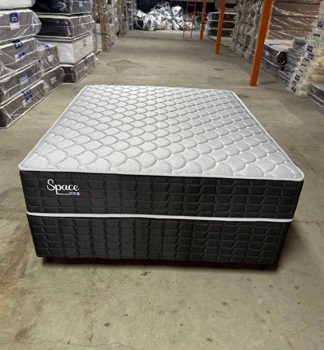 Cama Box Molas Ensacadas Space Pocket D26 138x188x25cm Solar Fazemos Entrega - Foto 2
