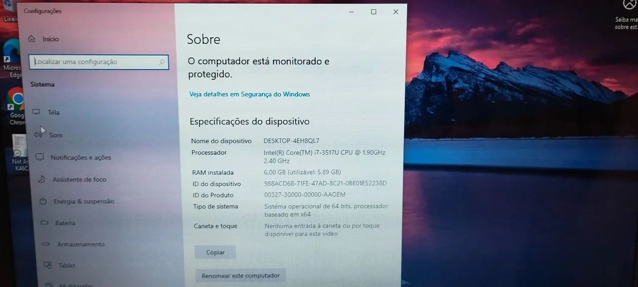 Notebook Asus Core i7 6GB SSD240 (Vendo ou troco por PS4) - Foto 5