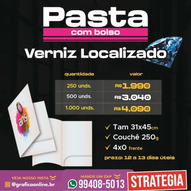 Pasta Personalizada Documentos A4 Gráfica - Foto 3