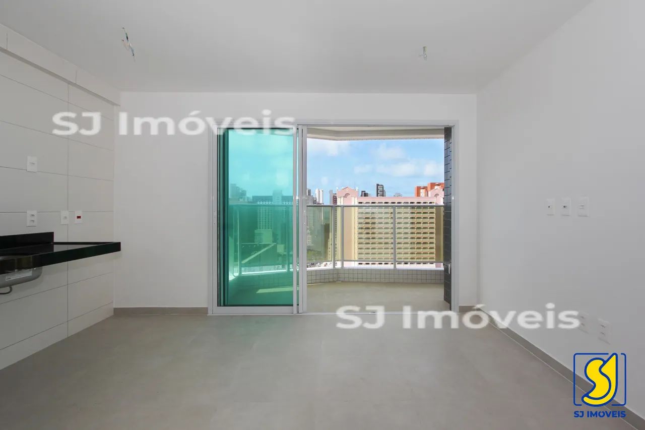 Apartamento de 1ª locação com varanda no Meireles - Foto 3