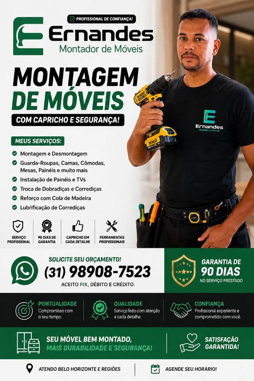 MONTADOR DE MÓVEIS PROFISSIONAL 