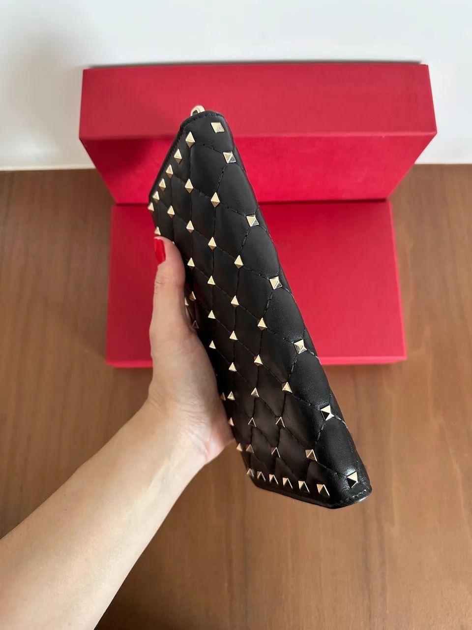 CARTEIRA VALENTINO GARAVANI ROCKSTUD 01329 - Foto 4
