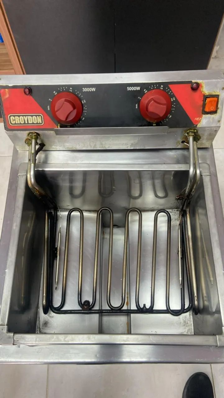 Fritadeira Elétrica 8000w Óleo Zona Fria Croydon - Foto 3