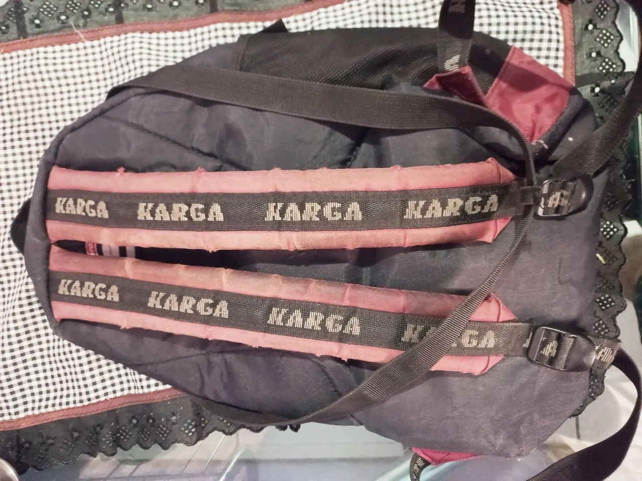 Bolsa Karga Vermelha original em ótimo estado. - Foto 3