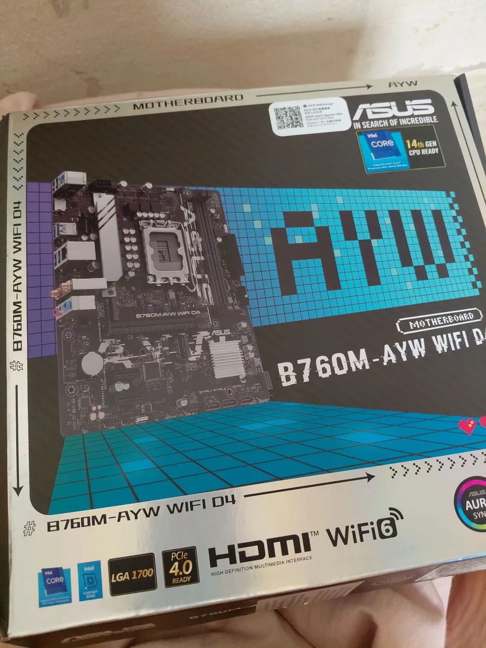Placa-Mãe ASUS B760M-AYW 