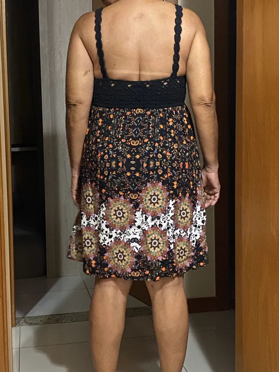 Vestido Farm com Crochê Tam M - Foto 3