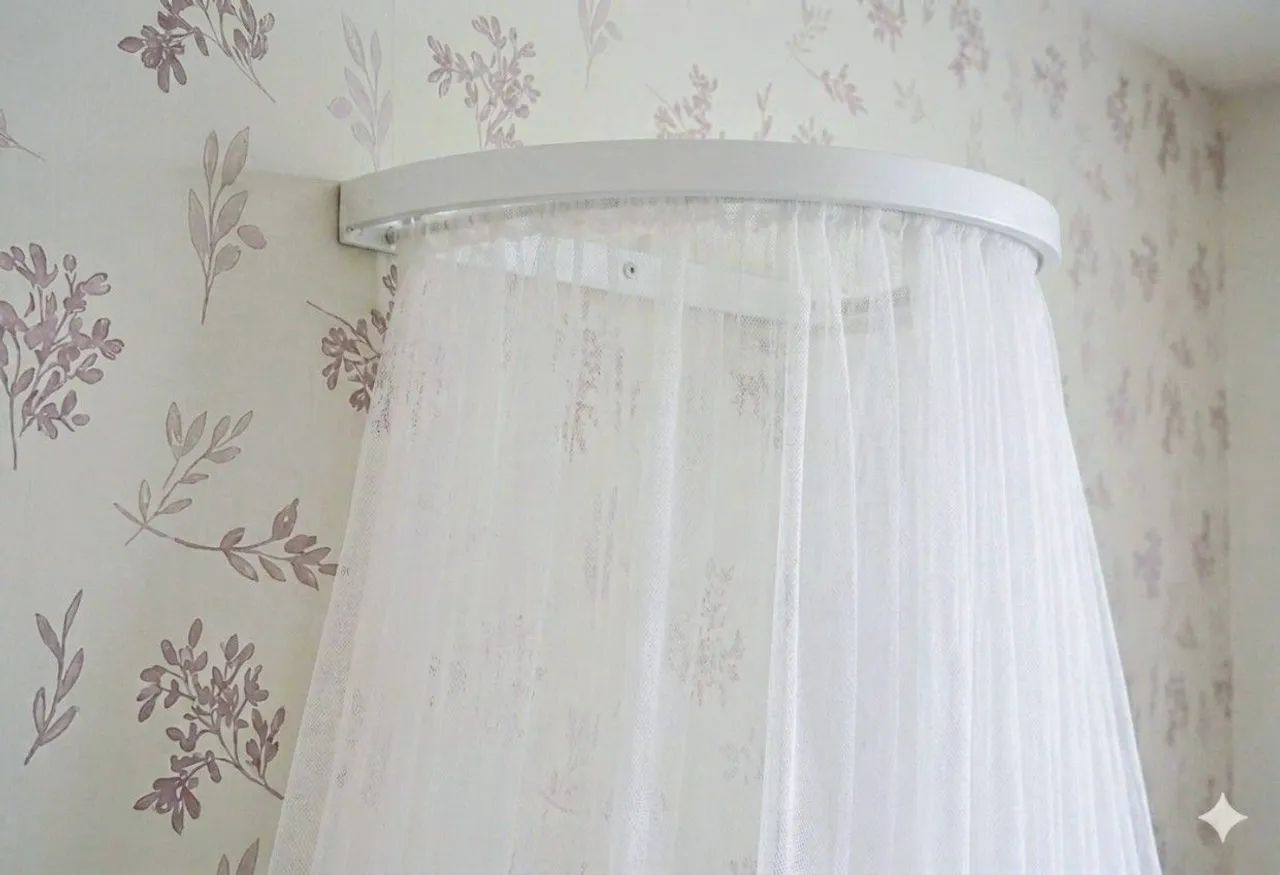 Véu Mosquiteiro com Dossel Liso - Entrega Grátis  - Foto 2