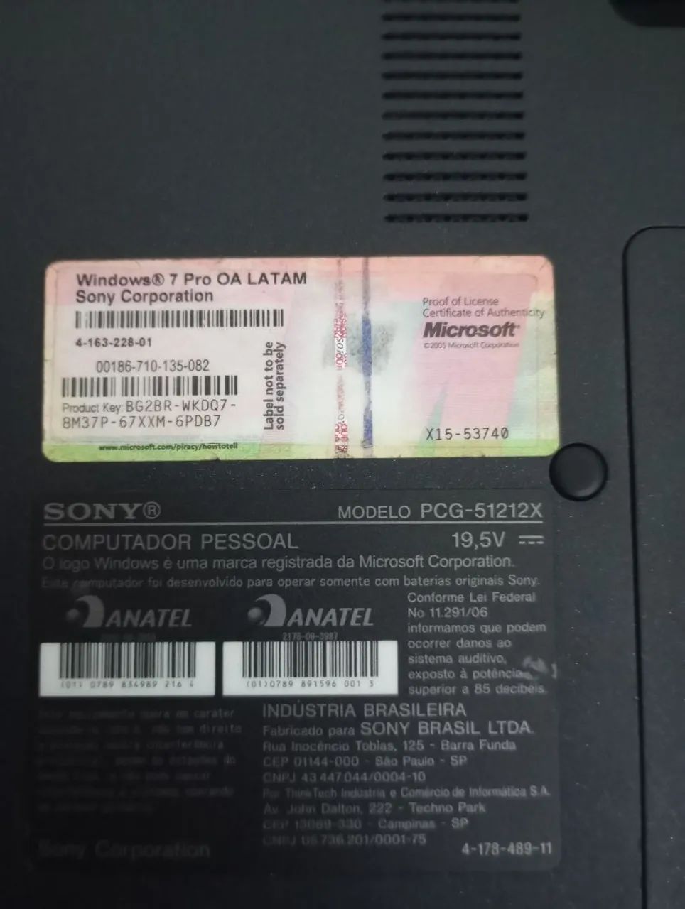 Notebook Sony Vaio PCG51212X (REPARO OU PEÇAS) - Foto 5
