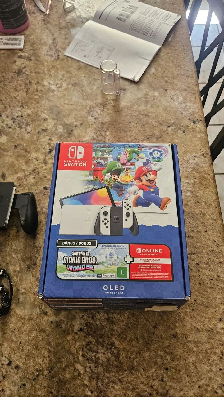 Nintendo Switch Oled + Jogo + Película + Case - Foto 3