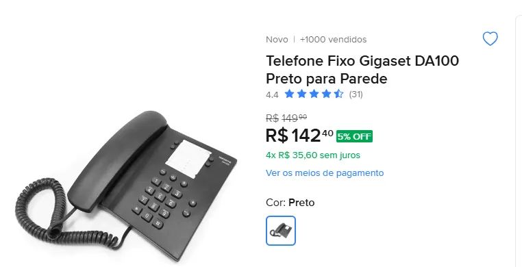 4 Telefones DA100 Gigaset - Foto 5