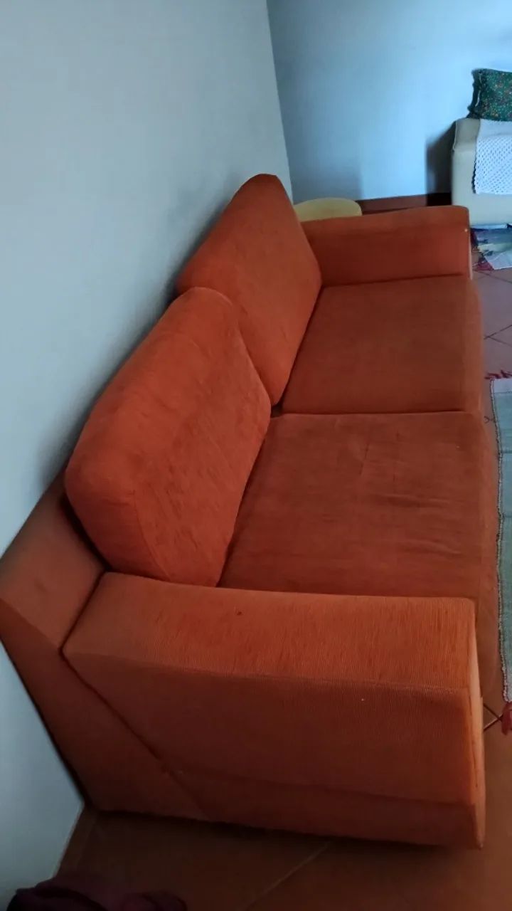 Sofa 03 Lugares com Almofadas soltas (Tecido)  - Foto 3