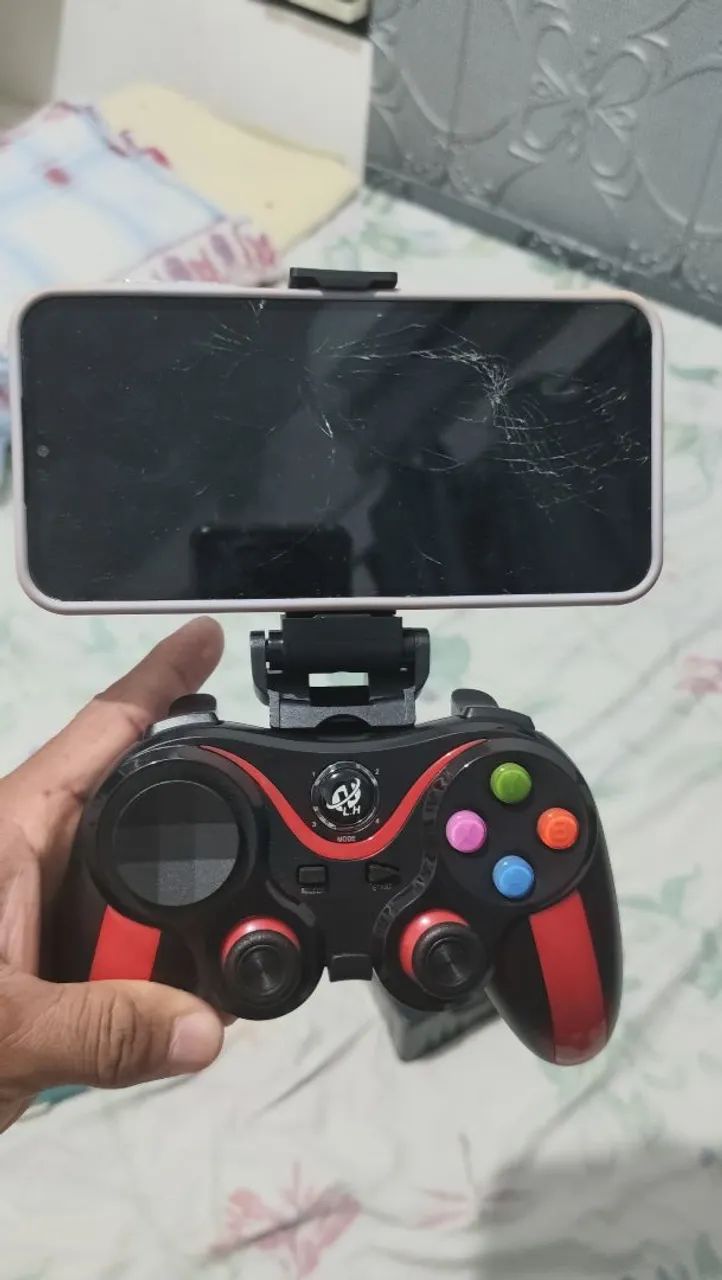 Controle gameped sem fio com bluetooth para celular e pc - Foto 3