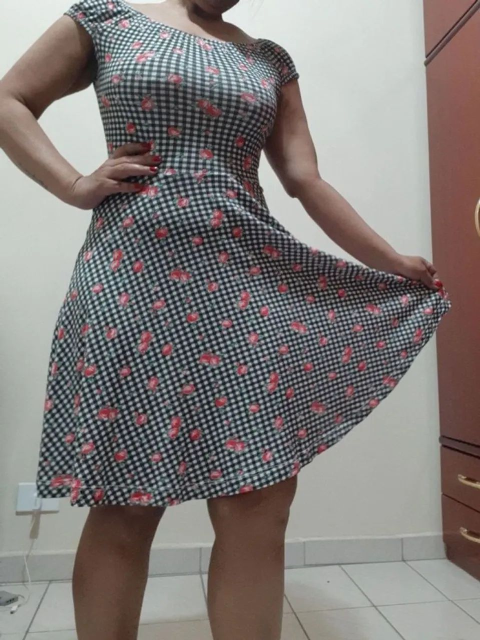 vestido em viscose e elastano Up Close tam. 38 - Foto 3
