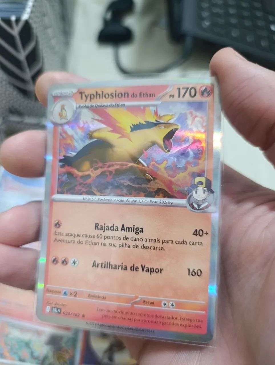 Carta Pokémon Tcg Typhlosion do Ethan