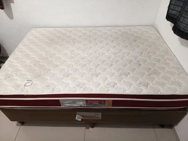 Box + Colchão Castor Dupla Face D33 Usado - Foto 2