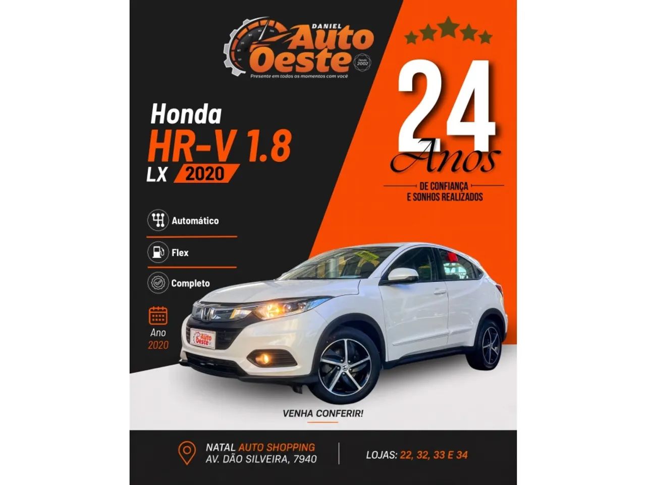 Honda HR-V LX 1.8 Flexone 16V 5P Aut. 2020