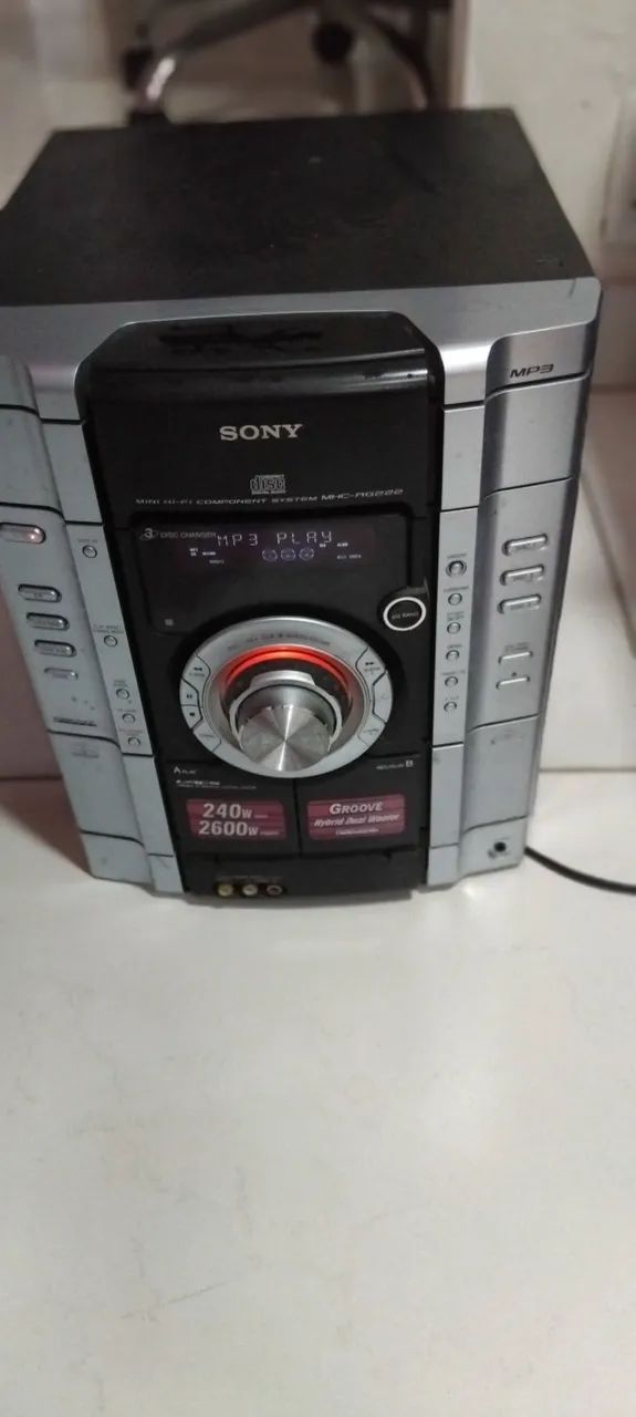 Micro system sony com defeito - Foto 4