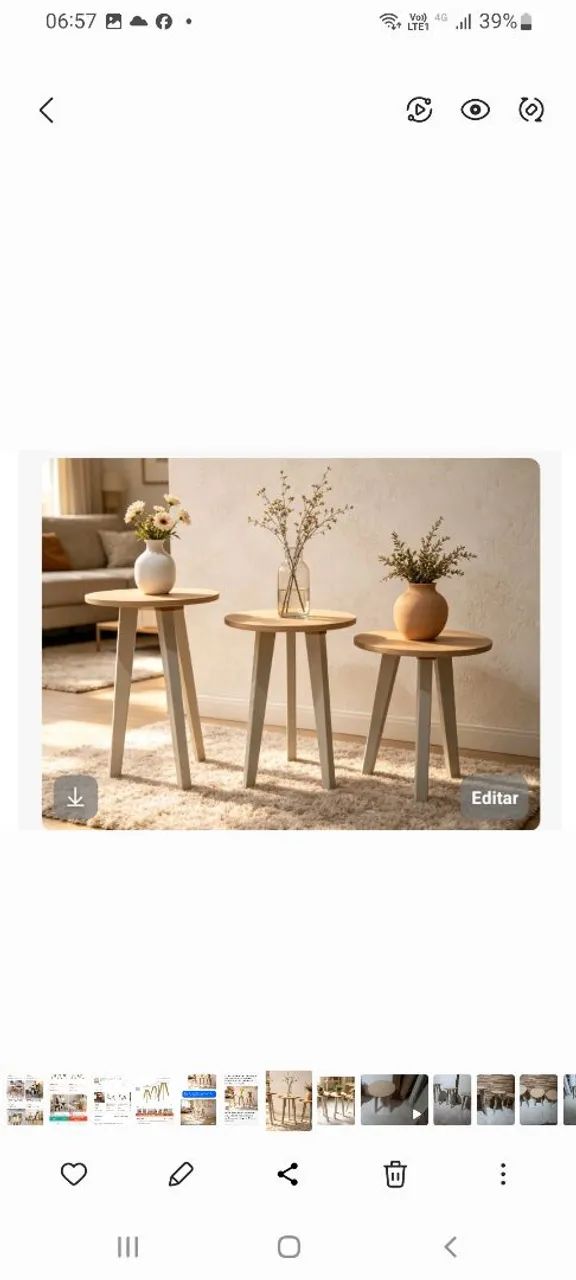 Mesinhas para decoração 