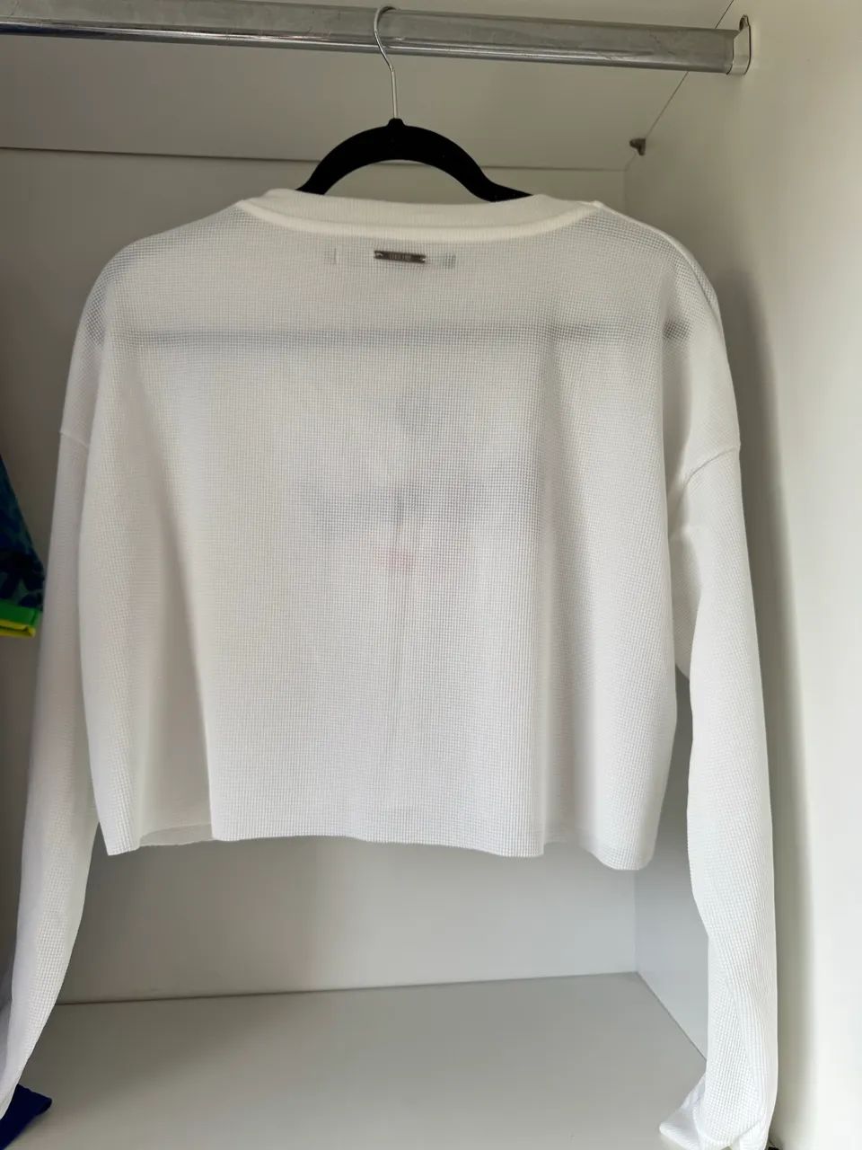 blusa cropped youcom branca - Foto 2