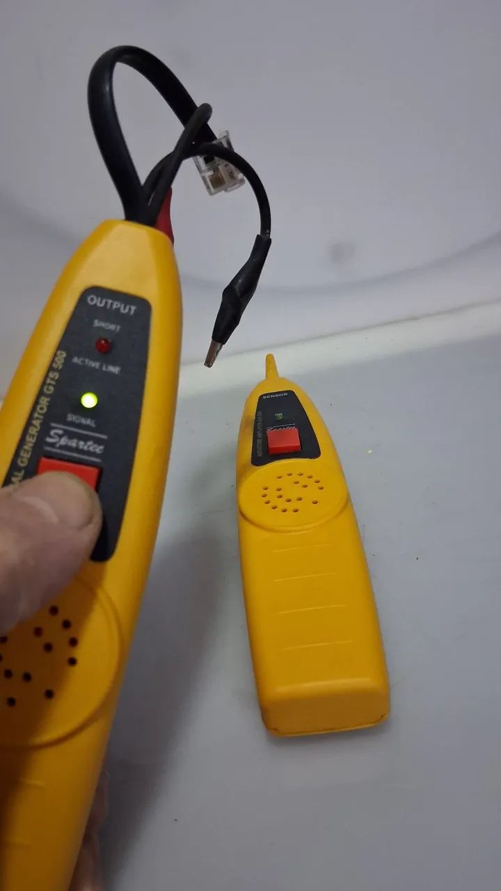 Kit Localizador e testador de cabos de rede Spartec. Usado funcionando. Sem as baterias.  - Foto 5