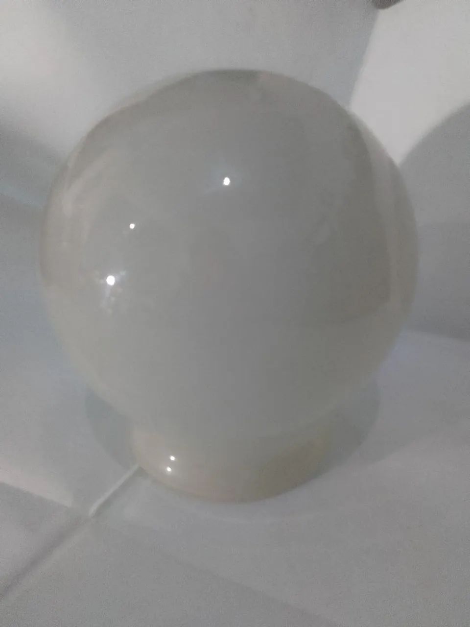  Globo bolinha Em opalina antiga verdadeira redondo tipo bolinha - Foto 2
