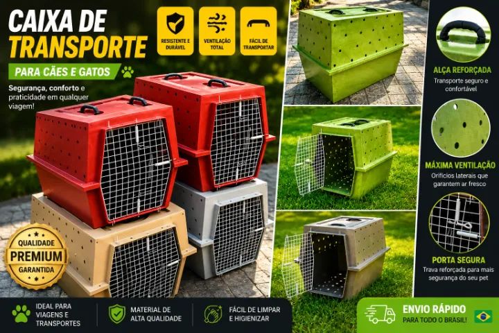 Caixa De Transporte  de Animais 300l -nº6 -padrão IATA - Foto 3