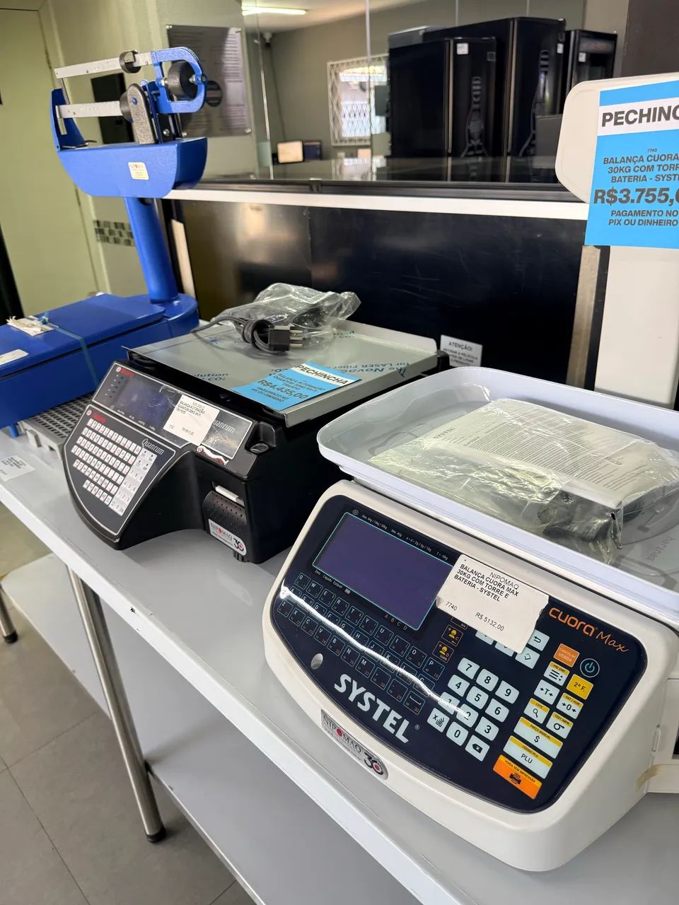 BALANÇA CUORA MAX 30KG COM TORRE E BATERIA - SYSTEL - Foto 5