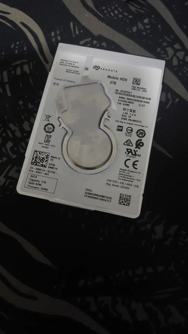 HD 2Tb Seagate notebook + case hd externo