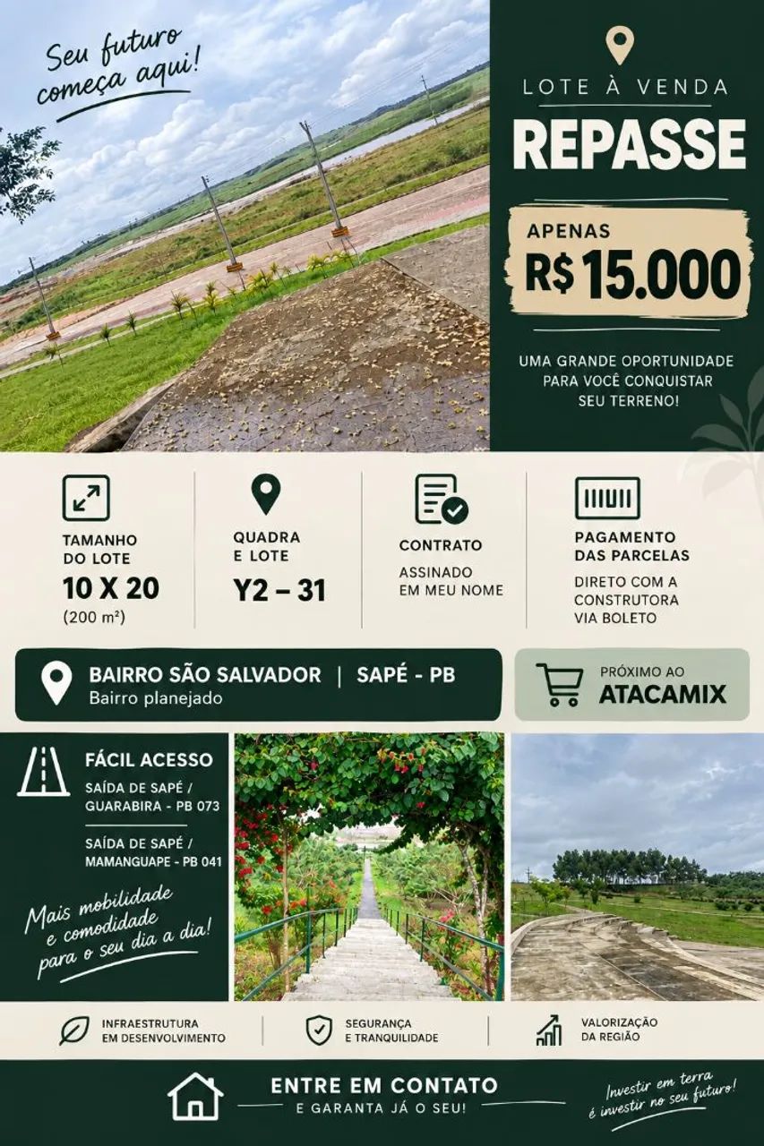 LOTE EM BAIRRO PLANEJADO