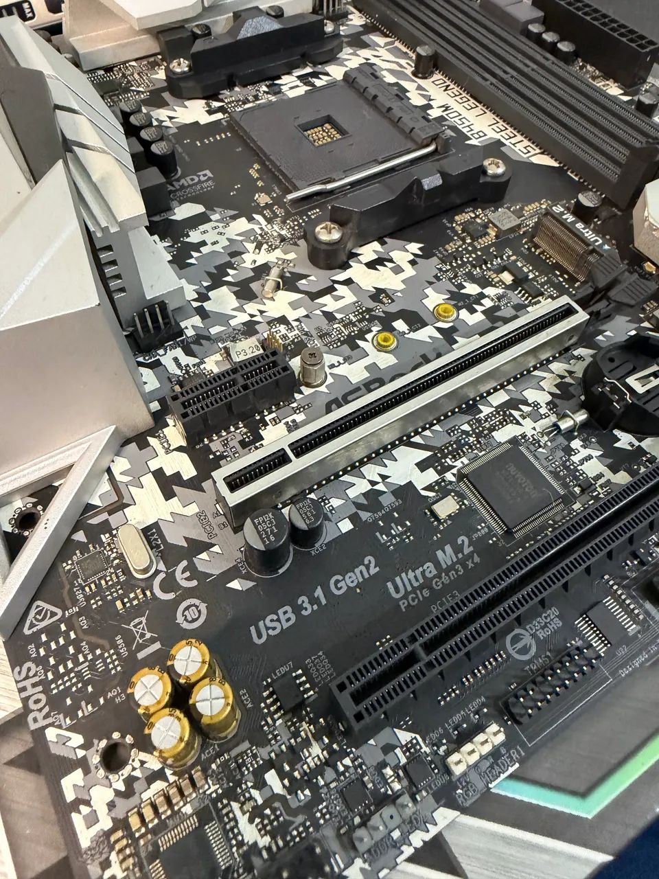 Placa mãe B450M Steel Legend com caixa - Foto 2