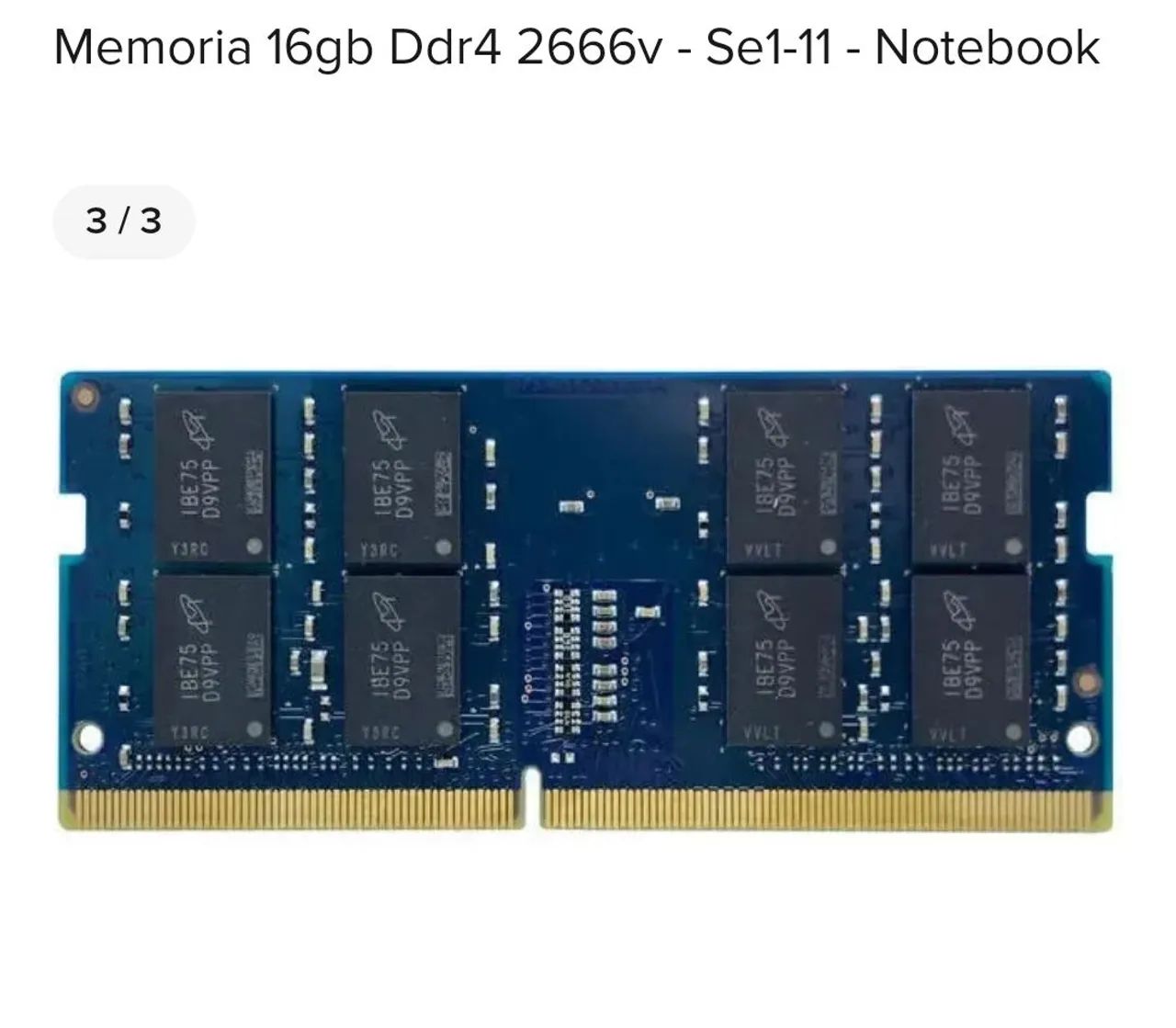 Memória 16gb Notebook DDR4 sodimm419359624623575041