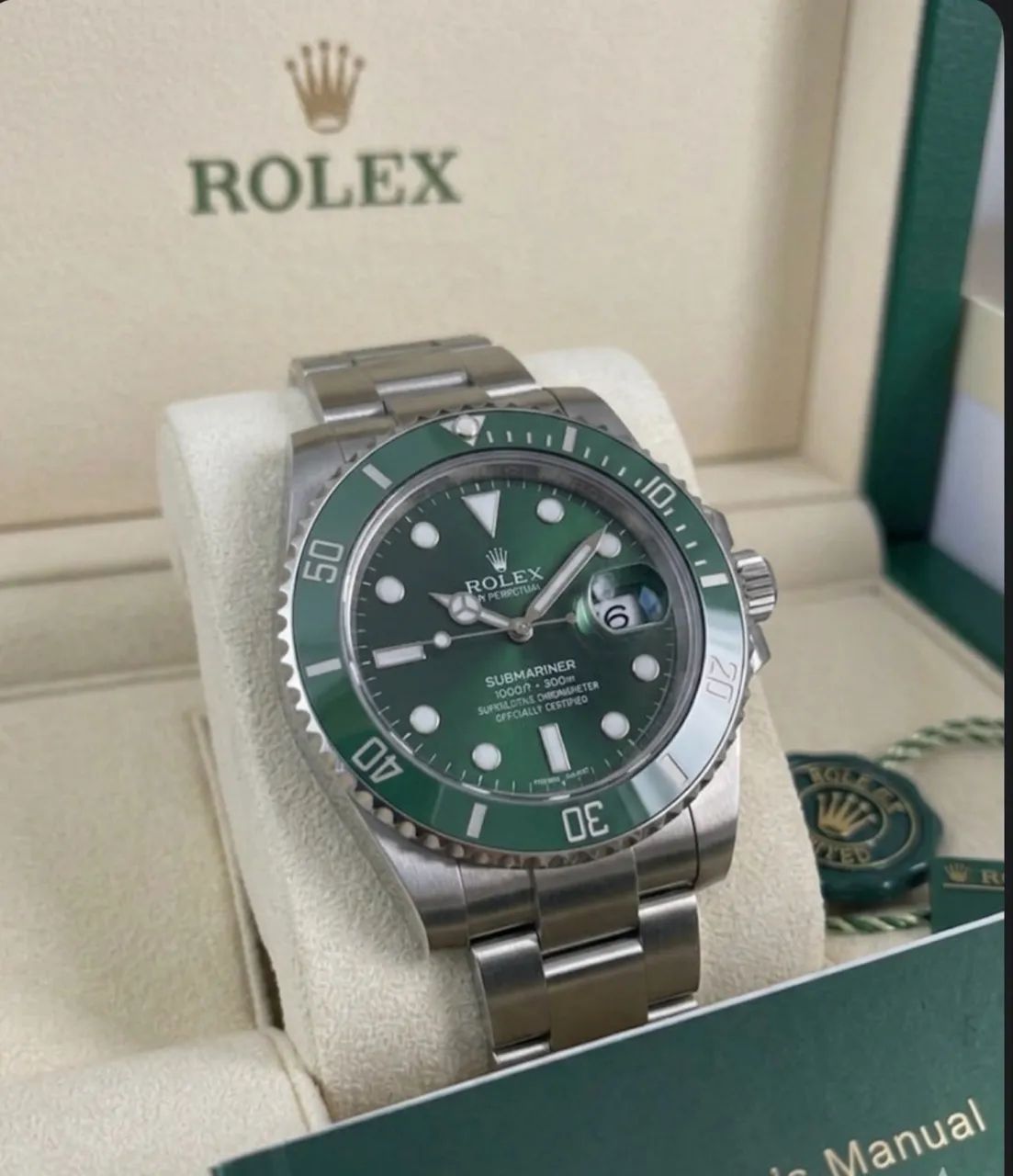 Rolex Submariner Hulk Verde 40mm Premium AAA+ Automático