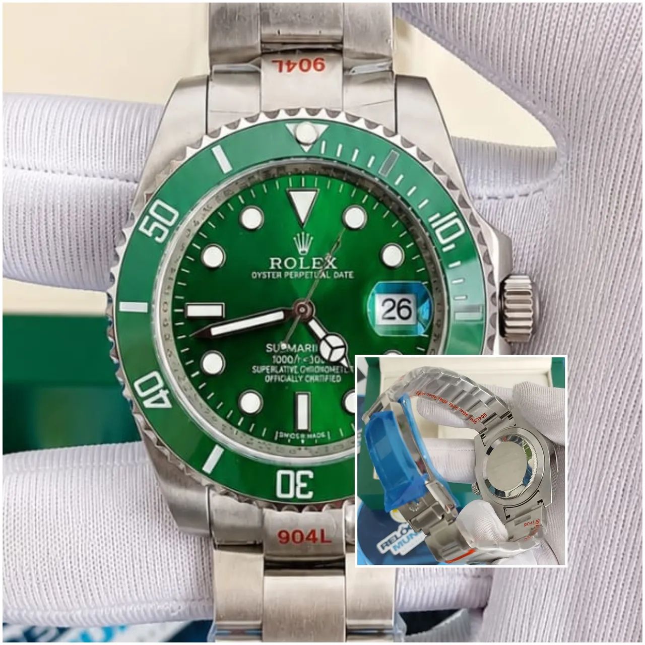 Relógio RLX SUBMARINER hulk