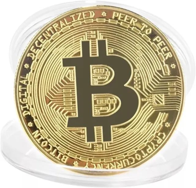 Moedas Físicas Criptomoedas Para Colecionador Diversas Ouro - Foto 3