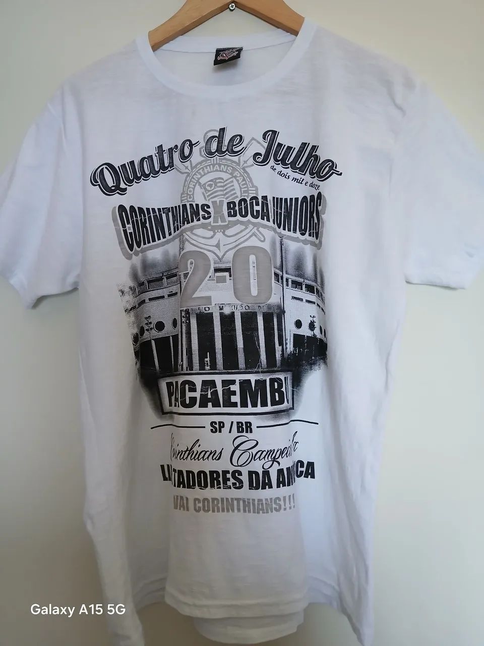 Camisa Corinthians Libertadores Algodão - Nova - Foto 4