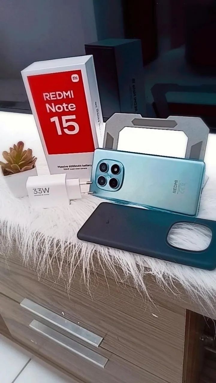Vendo redimi note 15 com 256 de memória e 8 de RAM zero com todos acessórios  - Foto 3