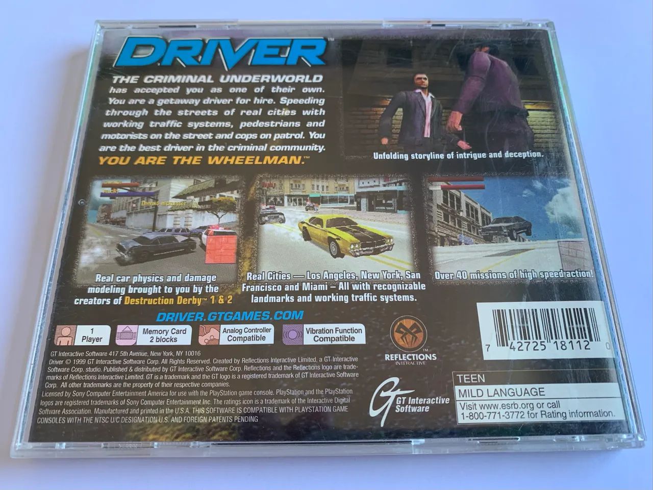 Driver - PS1 - Original - Foto 2