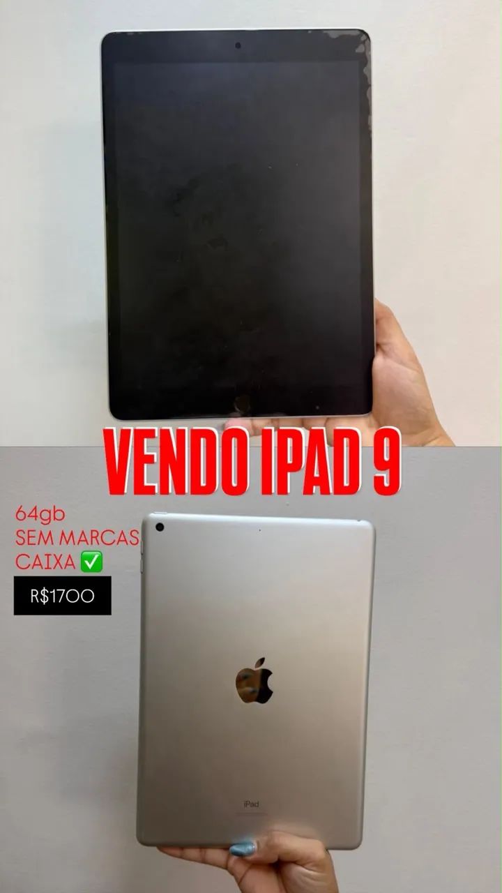 iPad 9 64gb, sem marcas de uso! 