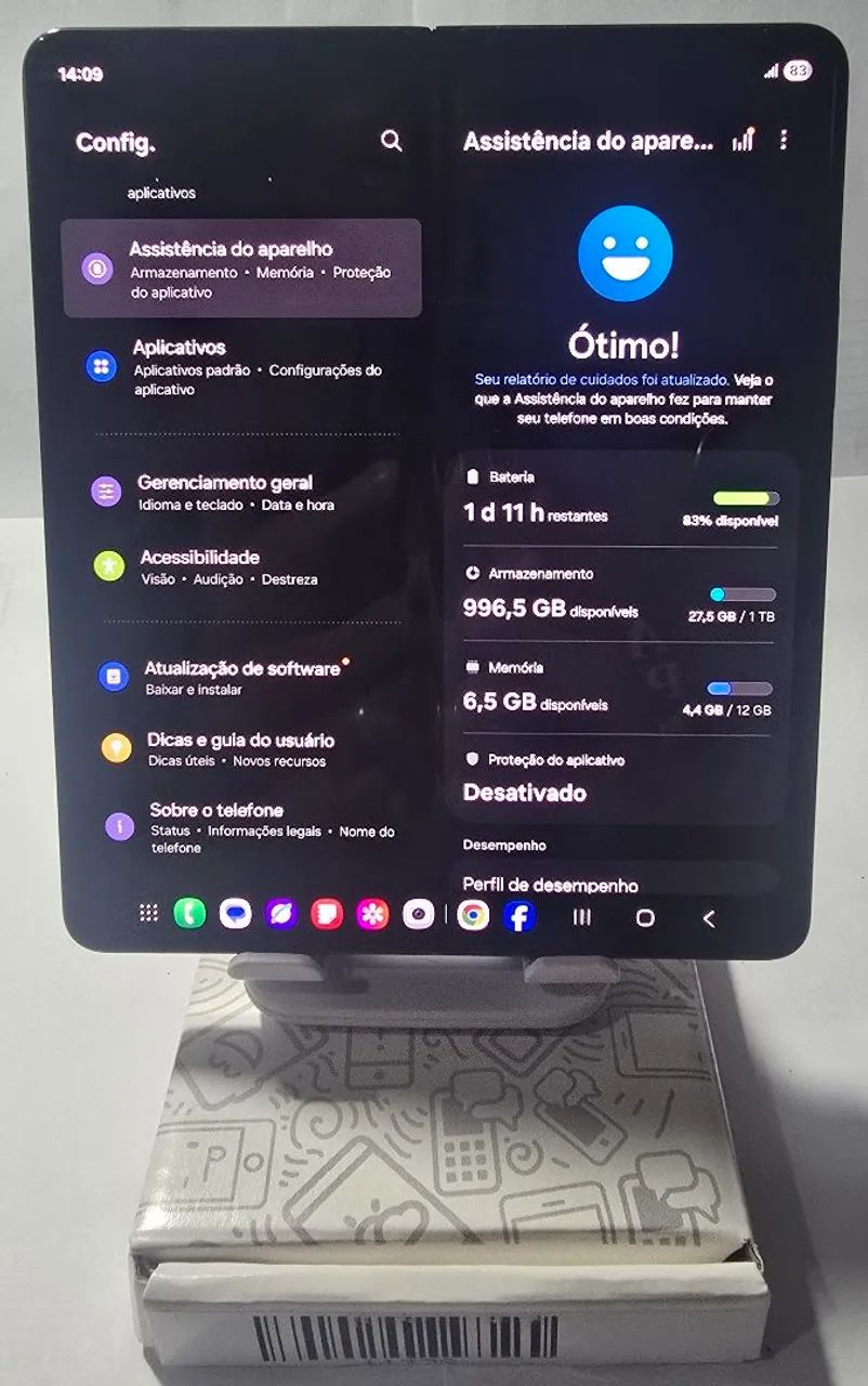 Samsung Galaxy Fold5 5G 1tb 12gb ram processador octacore  - Foto 3
