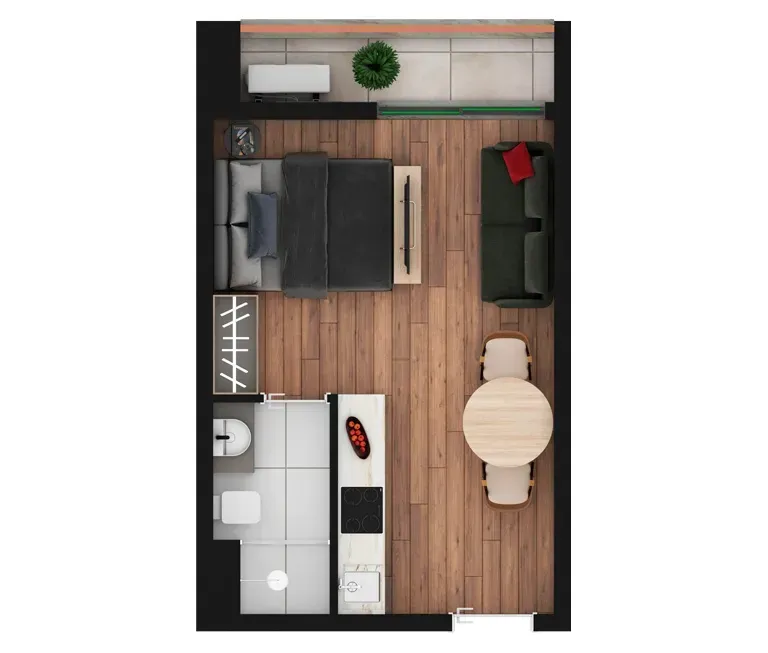 PLANTA 28m²